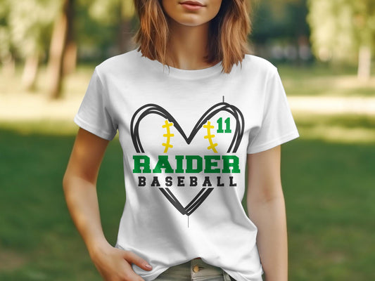 Baseball Heart 030 - T-shirt