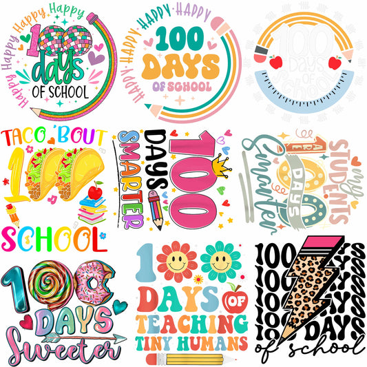 100 Days of School Premade Gang Sheets 30x30_Adults