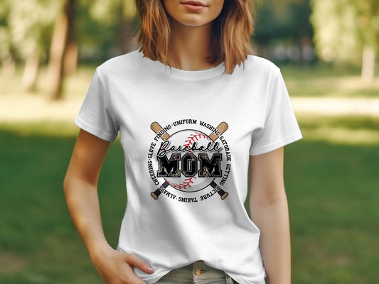 Baseball Mom Circle - T-shirt