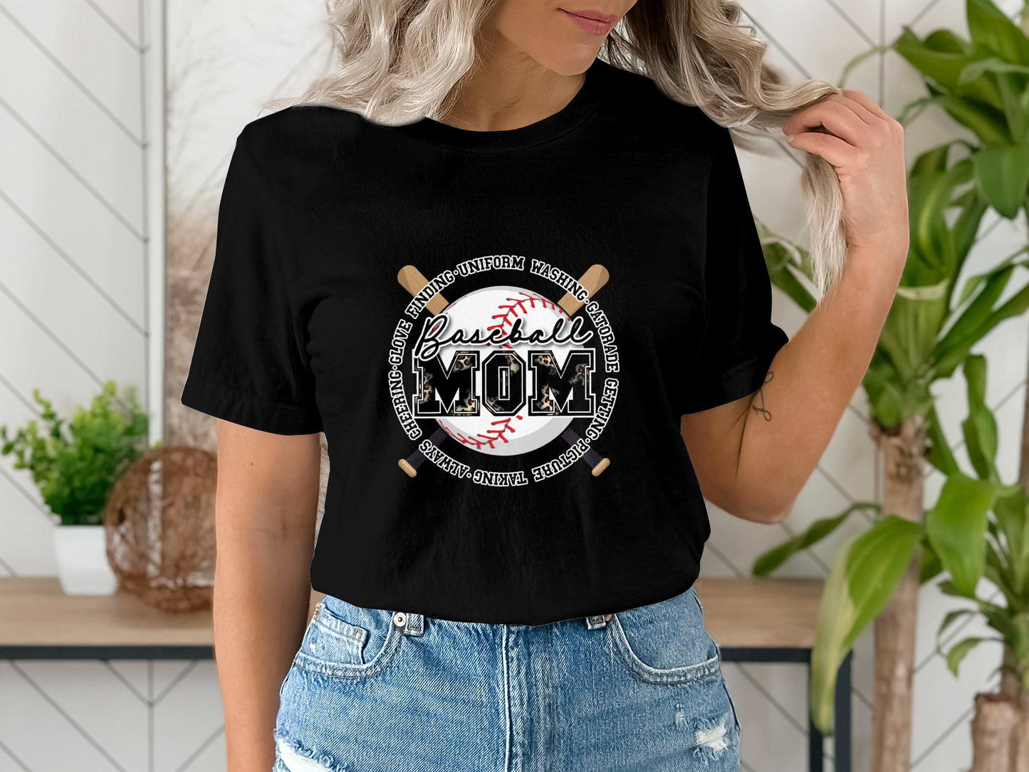 Baseball Mom Circle - T-shirt