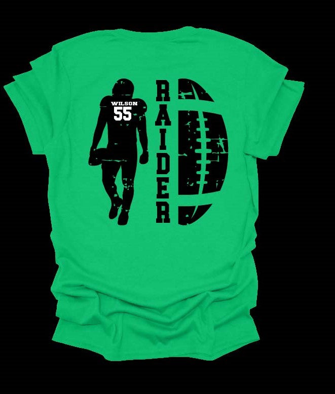 Football - RSHS Raider Football Player Personalized Tshirt