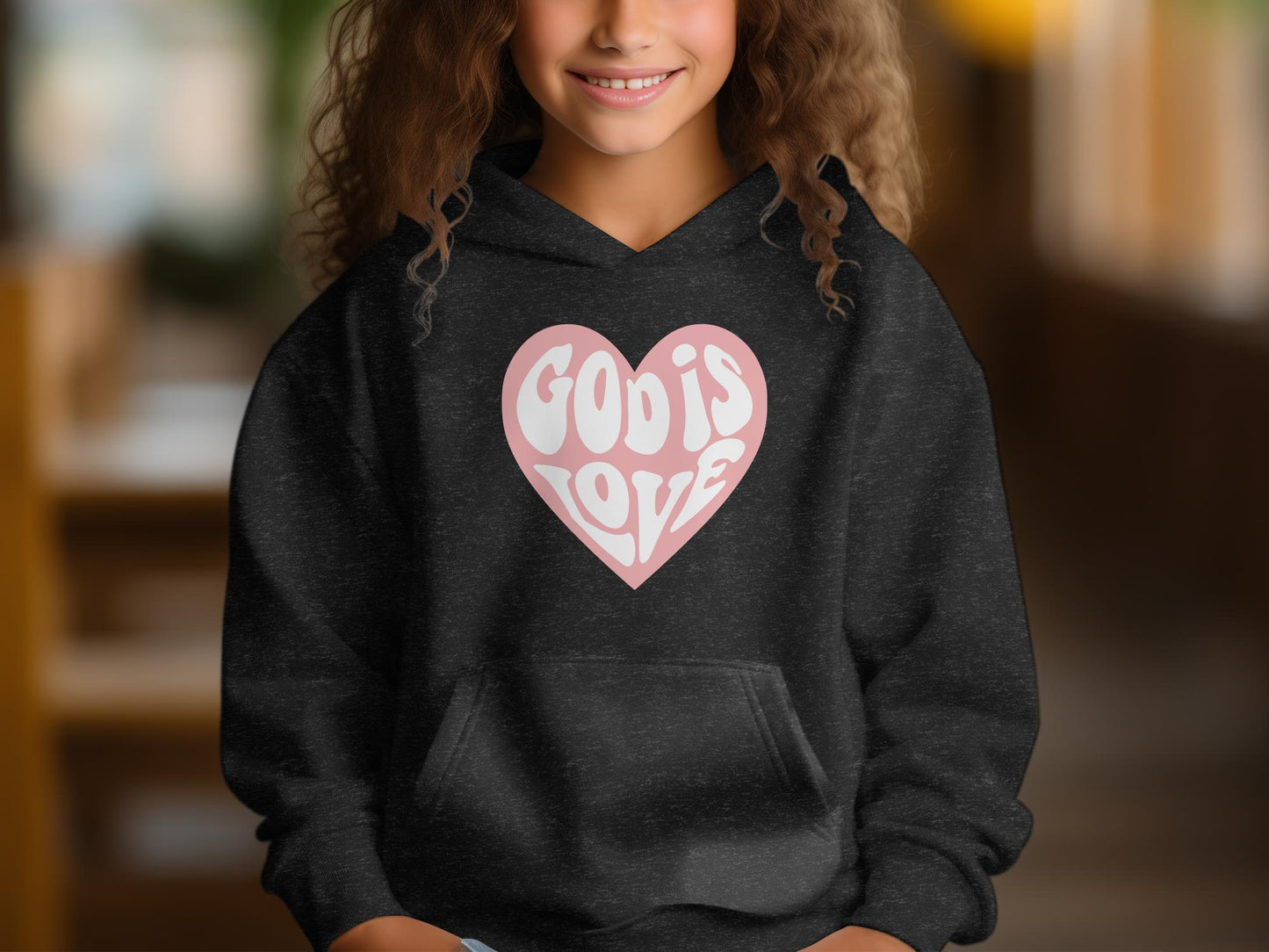 God Is Love - Fleece Hoodie Sweatshirt