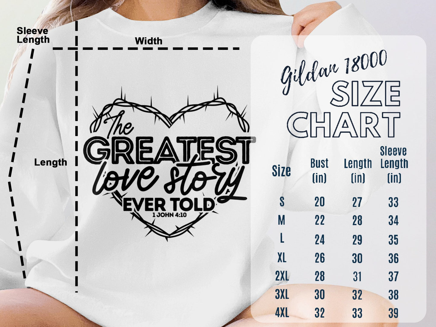 Greatest Love Story - Fleece Hoodie Sweatshirt