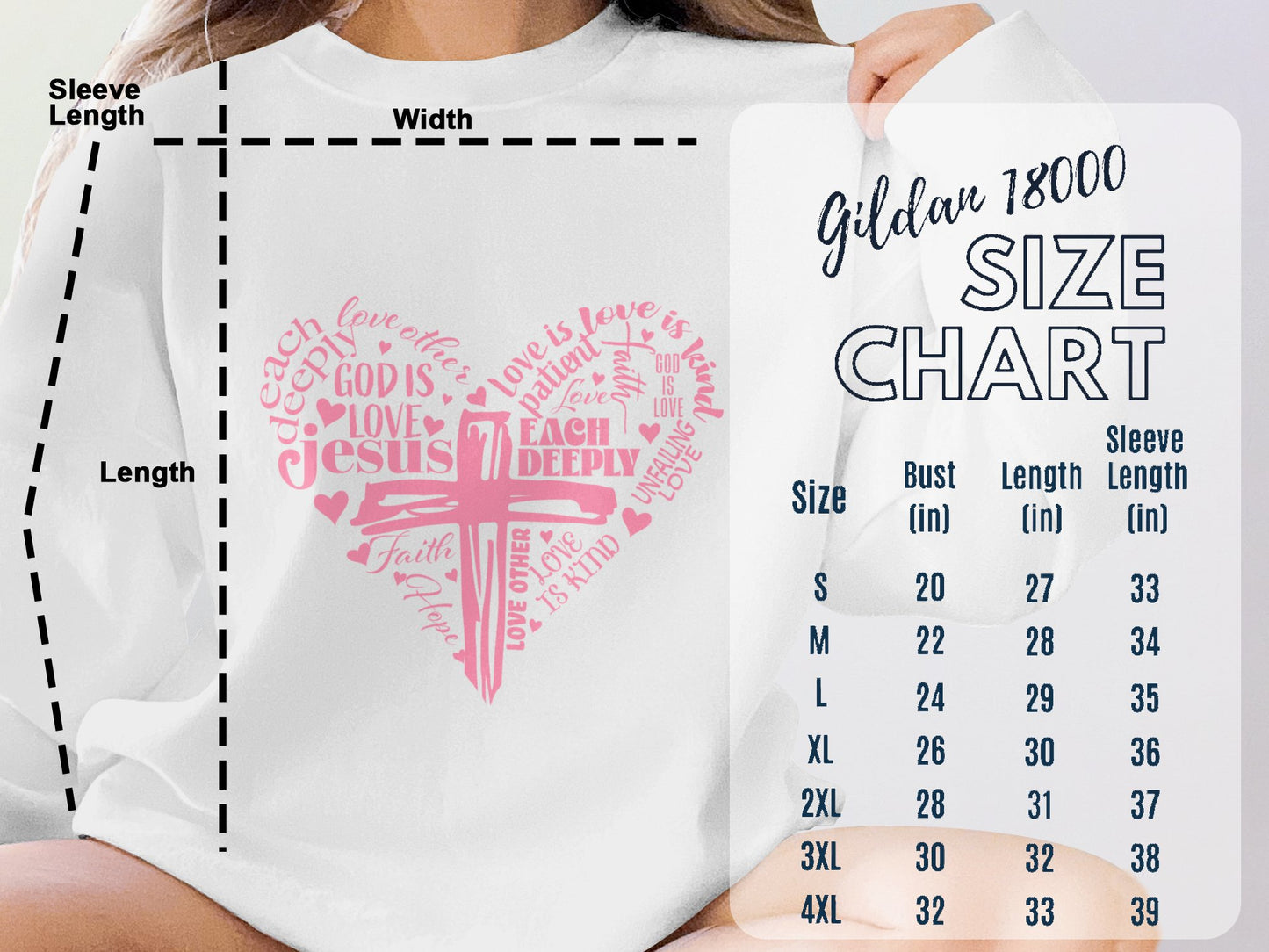 Heart Jesus - Fleece Hoodie Sweatshirt