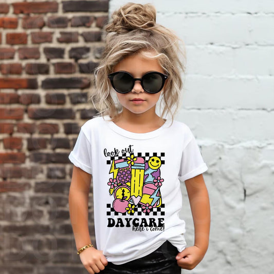 School - Look Out Daycare Tshirt