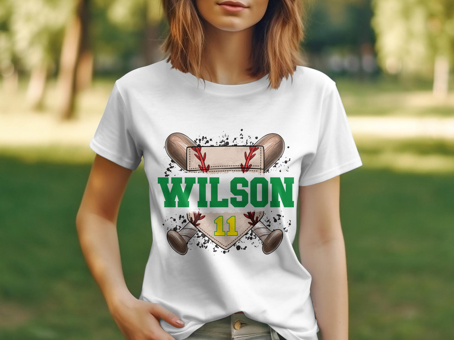Baseball Plate personalized - T-shirt