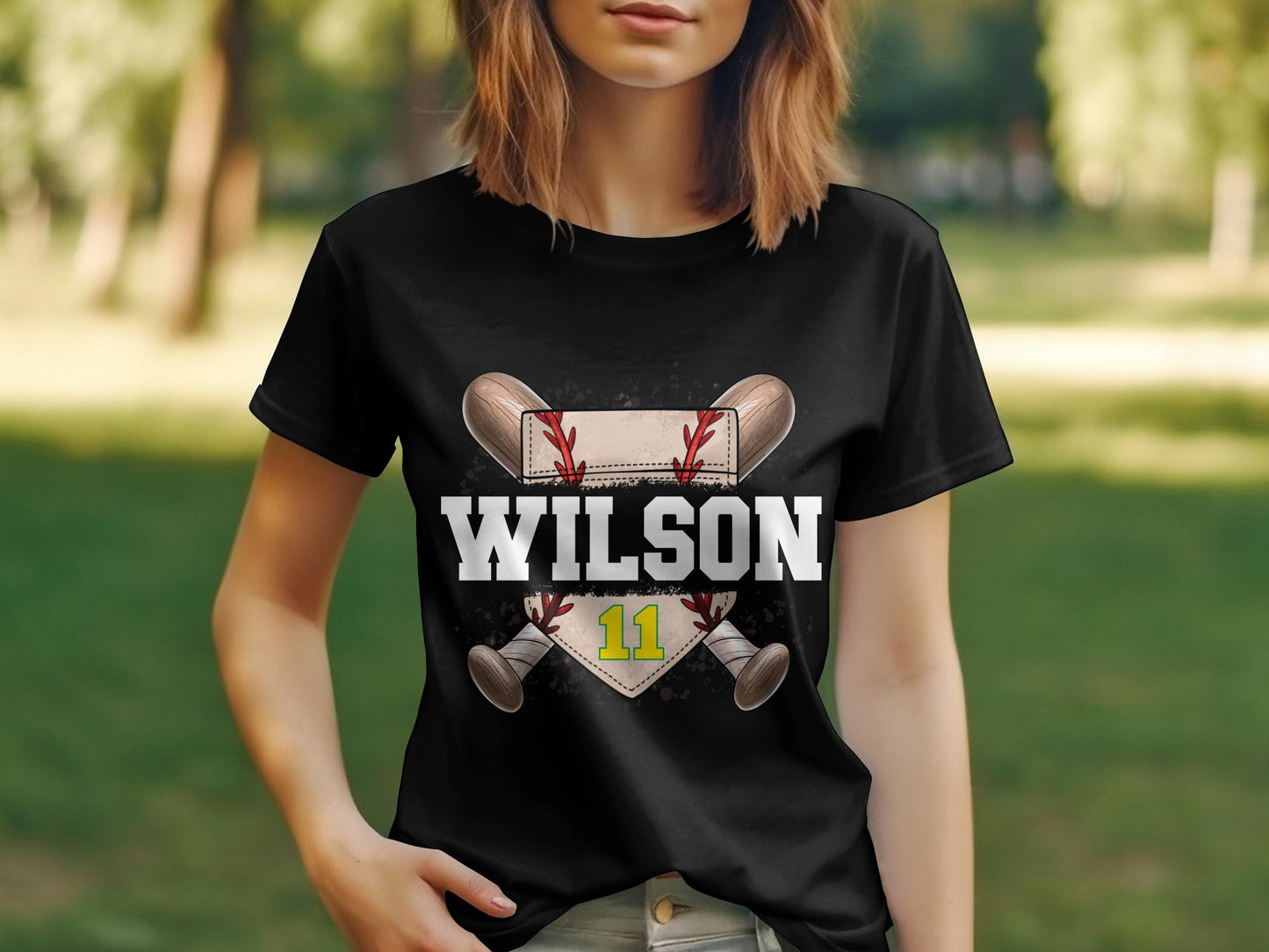 Baseball Plate personalized - T-shirt