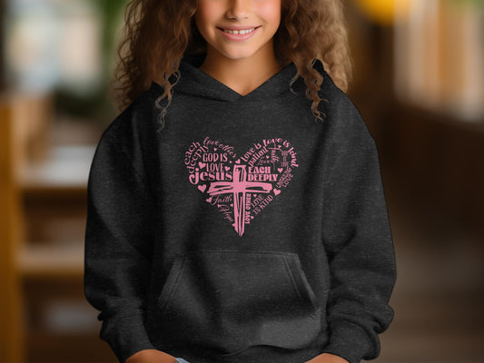 Heart Jesus - Fleece Hoodie Sweatshirt