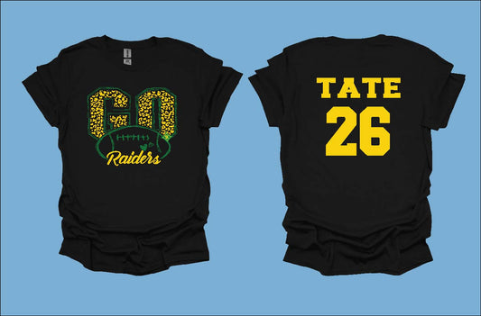 Football - RSHS Raider GO Leopard Football Tshirt