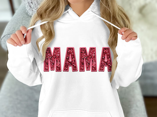 Mama - Fleece Hoodie Sweatshirt