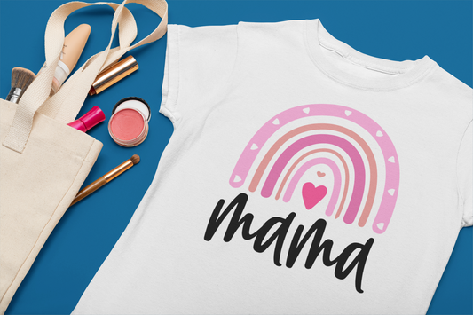 Mama Rainbow Pink TShirt