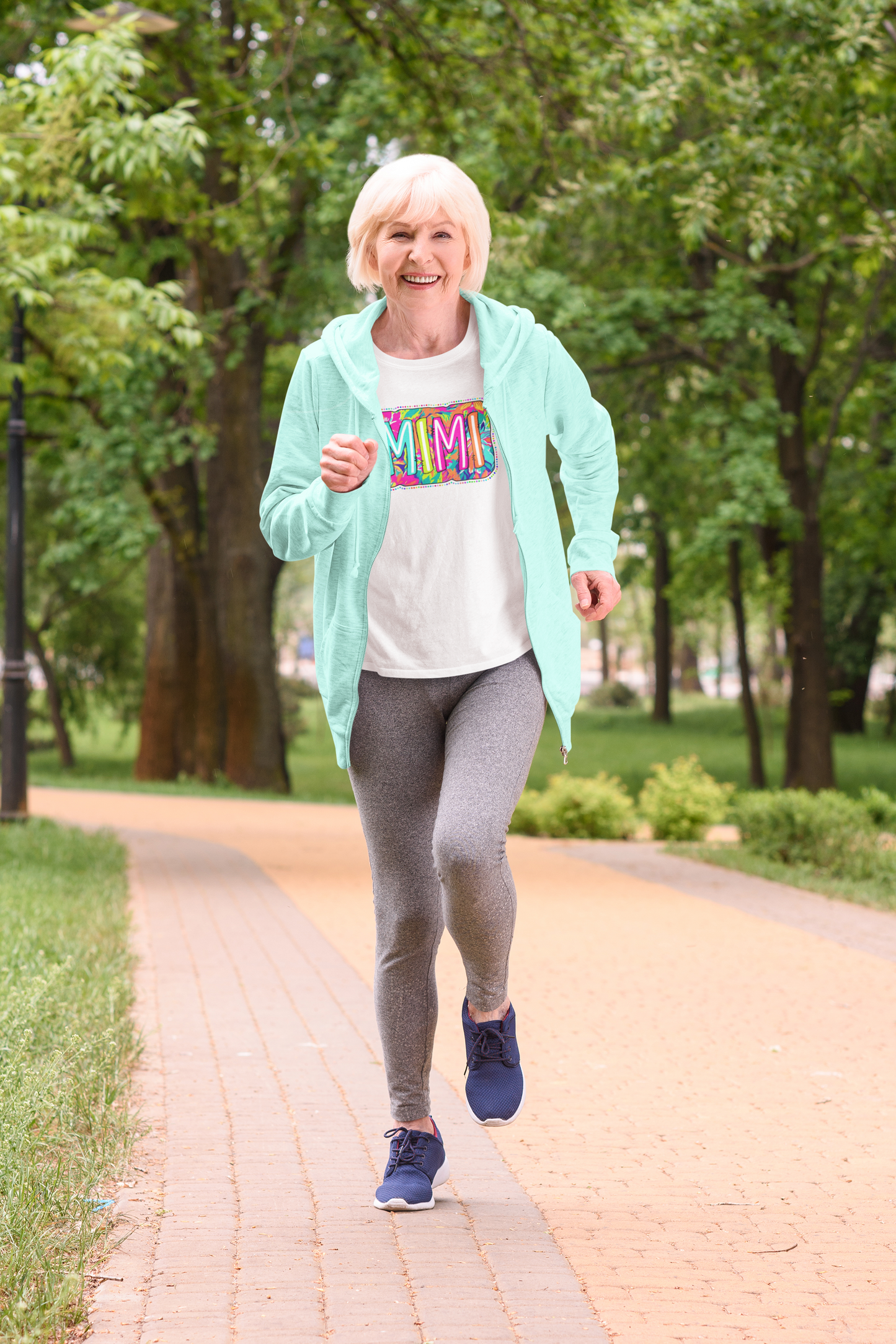 Mimi Bright Neon Colorful letters T-shirt