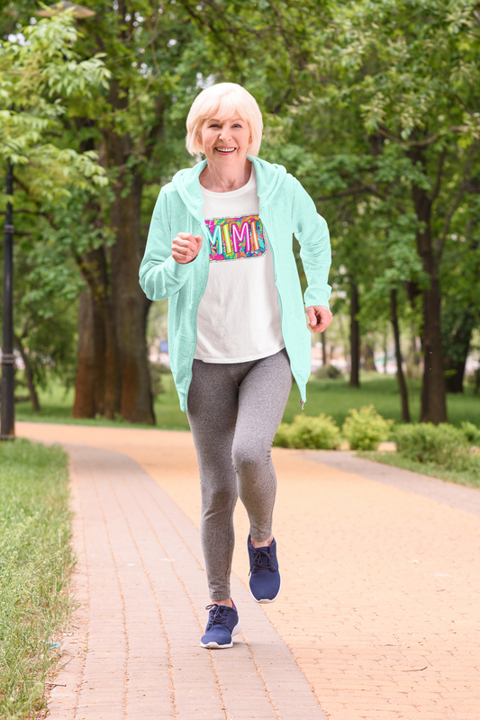 Mimi Bright Neon Colorful letters T-shirt